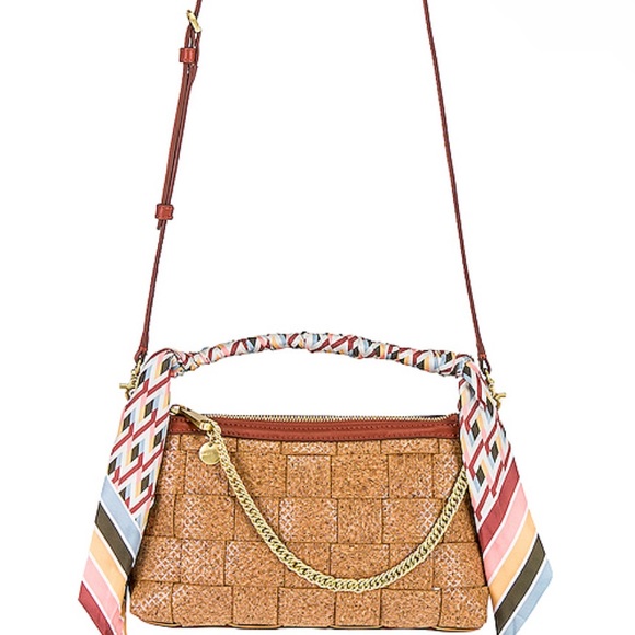 NWT ZAC POSEN zip top crossbody in cork auburn color - Picture 3 of 12